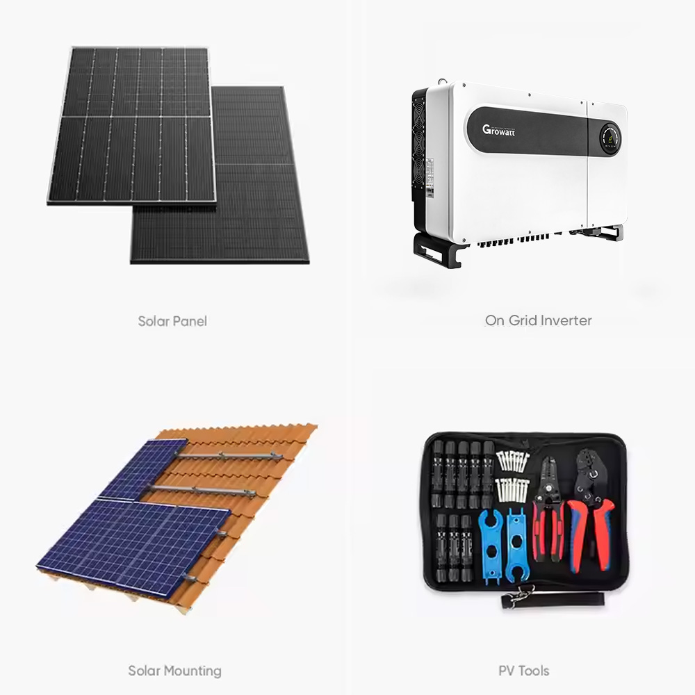 Syst&egrave;me photovolta&iuml;que commercial et industriel reli&eacute; au r&eacute;seau ACETECH Solar 100 kW