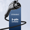 كابل شحن NACS AC EV J1772 موصل شاحن EV، مسدس شحن EV قياسي أمريكي مقاوم للماء IP65