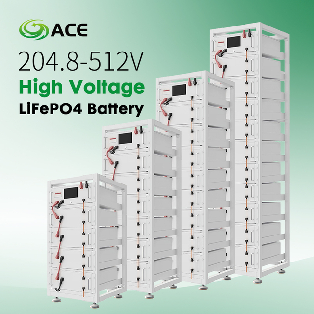 Mataas na Boltahe LiFePO4 Baterya 204.8V-512V 100Ah | >6000 Siklo 5/10 Taon na Warranty ESS Energy Storage