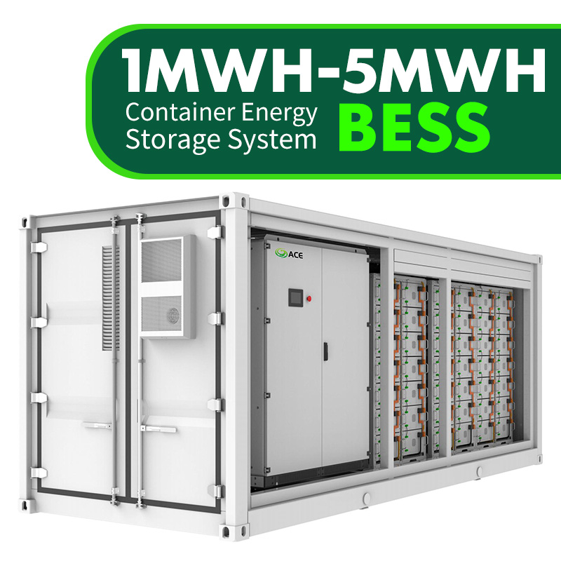 Syst&egrave;me de stockage d'&eacute;nergie conteneuris&eacute; 1 MWh-5 MWh, syst&egrave;me de stockage d'&eacute;nergie par batterie BESS LiFePO4 pour projets solaires et micro-r&eacute;seaux &agrave; l'&eacute;chelle utilitaire