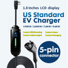 مسدس شحن J1772 NACS AC EV | كابل شحن EV قياسي أمريكي IP65 مقاوم للماء