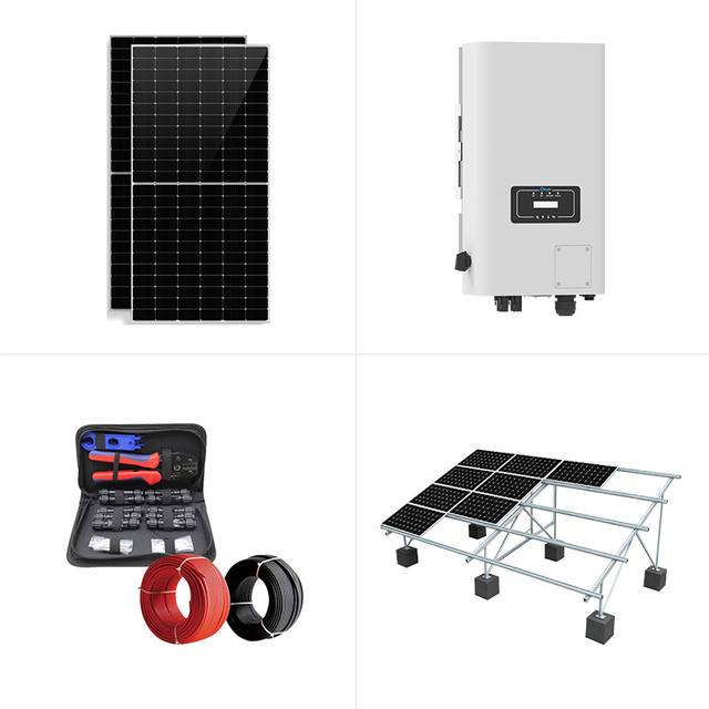 15kw On-Grid PV System 3 Phase 10kw Solar Power Station na may High Efficiency 600W Mono Module CE VDE Certified para sa Bahay